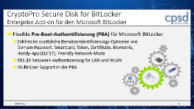 CryptoPro Secure Disk for BitLocker Kurzpräsentation Vorschau Bild 3