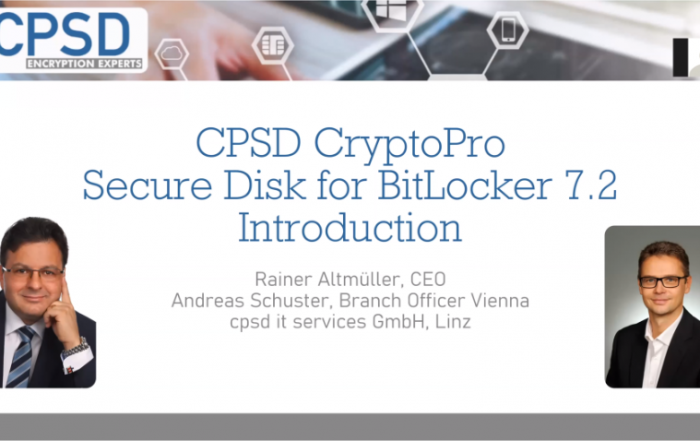 Videoaufzeichnung Secure Disk for BitLocker Webinar 7.2